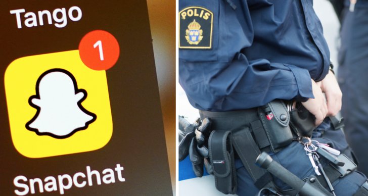 Snapchat, polis, Jämtland, östersund
